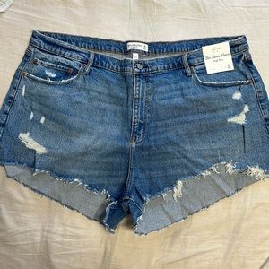 Abercrombie & Fitch Curve Love Mom Shorts, size 22